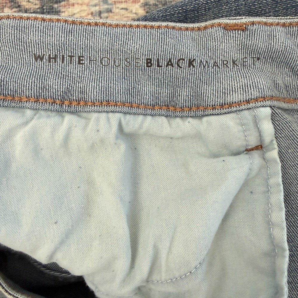 White House Black Market Everyday Soft Skinny Ankle Jean 16 Curvy Beaded - Picture 5 of 12